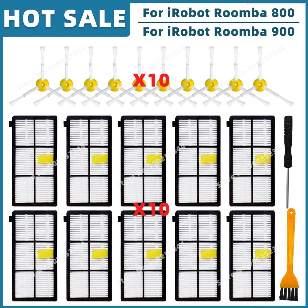 Compatible For iRobot Roomba 800 900 Series 860 865 866 870 880 885 890 960 980 990 Replacement Parts  Main Side Brush Filter