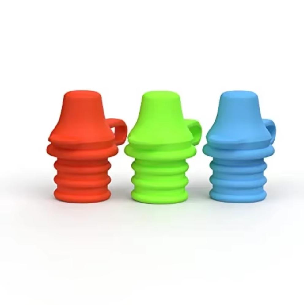 1/3 Stück Kinder Auslaufsicherer Erstickungsfreier Wasserflaschenbecher-Adapter mit Röhrchen-Trinkhalm für Baby-Trinkspender Auslaufsicherer Flaschenverschluss