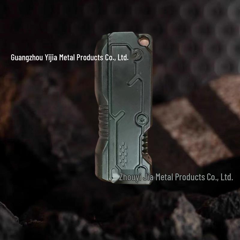 Machine Soul EDC Alloy Fidget Spinner: Precision Pull-Push Decompression Toy with Black Tech Elements.