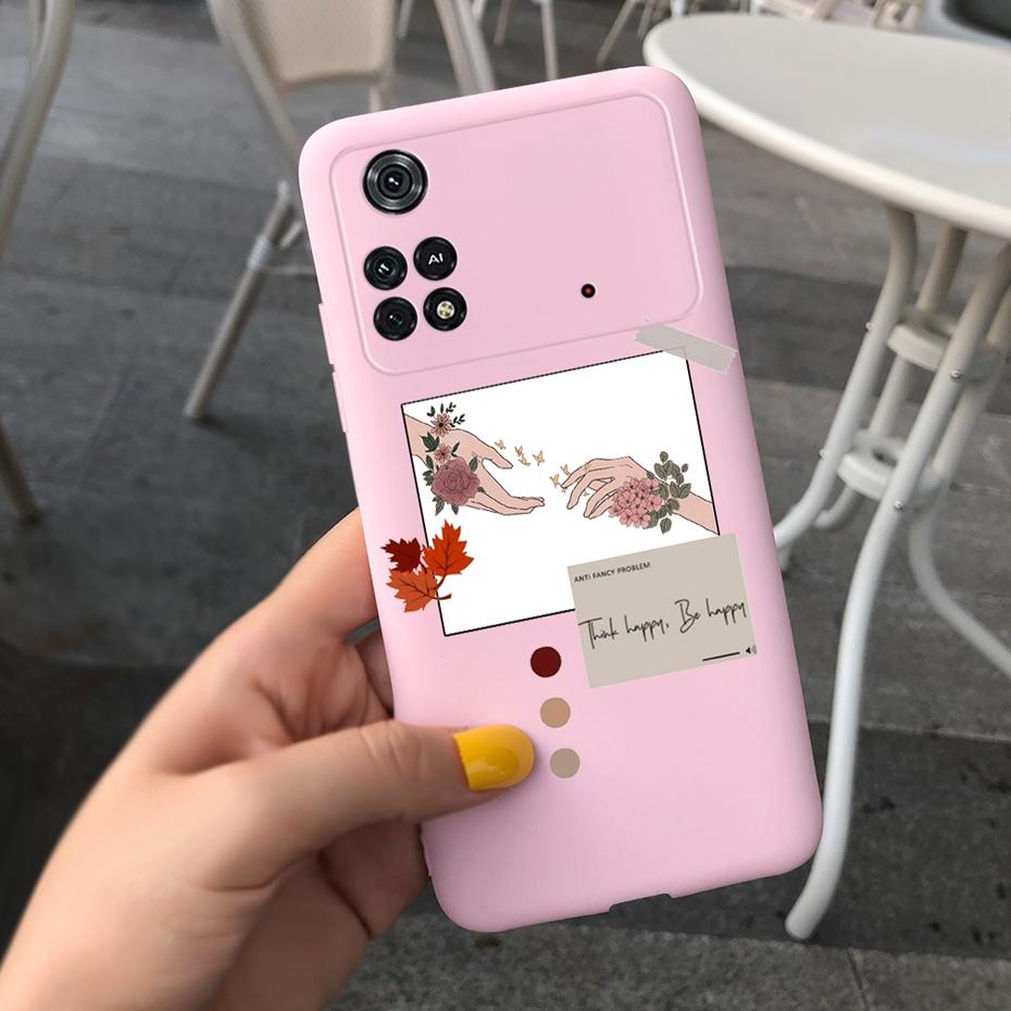 For Xiaomi Poco M4 Pro Case Lovely Pattern Candy Color Phone Case For Poco M 4 M4 Pro 5G 4G PocoM4 Soft Silicone TPU Back Cover