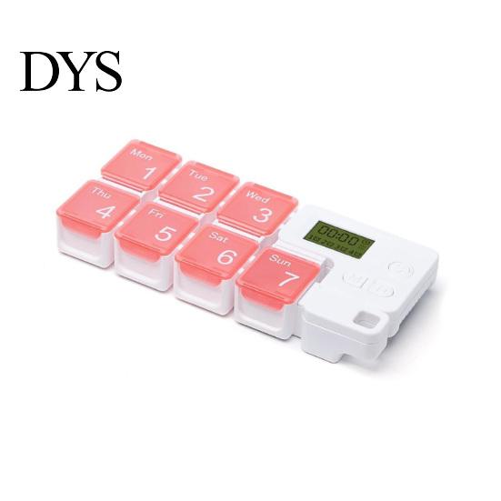Electronic Pill Dispenser Smart Box 7 Grids Sealed Detachable Large Capacity Backlight Timing Case Reminder Portable Days Storage Organizer for Trip