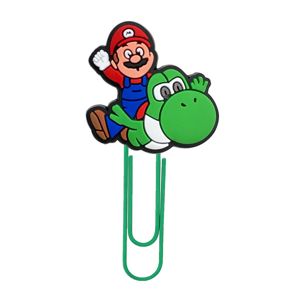 Creative Mario Cartoon Doctor Paperclip Bookmark - Large DIY Office Supply