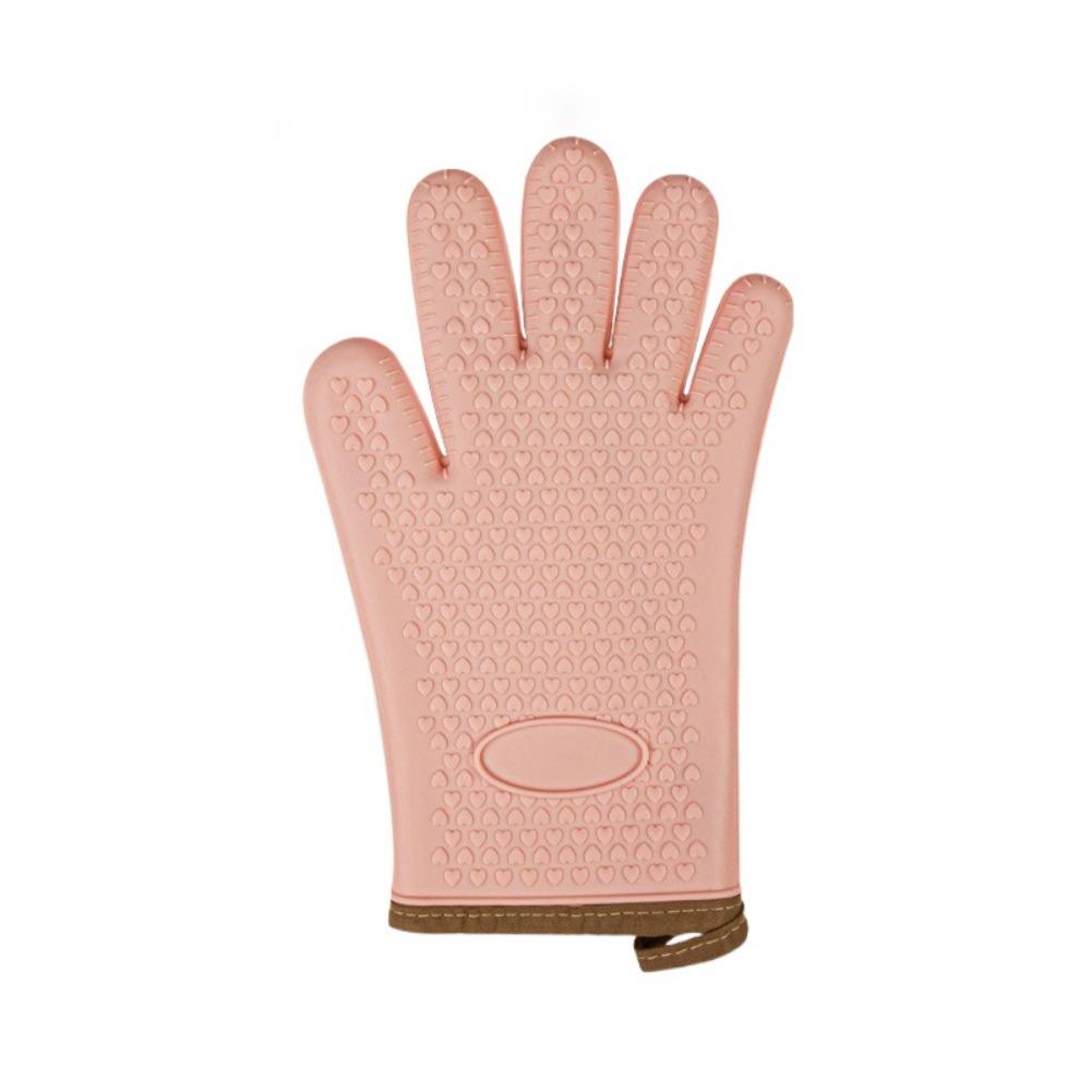 Anti-scald Heat Insulation Mitts Silicone Microwave Oven Baking Gloves New BBQ Gloves Kitchen