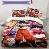 3-teiliges Bettbezug-Set (1 * Bettbezug + 2 * Kissenbezug, ohne Kern), DRAGON BALL Print Weiches Ganzjahres-Bettwäscheset, Heim-Schlafzimmer-Dekor Geschenk
