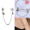 Coffee Break Safety Chain Pendant Copper Colors Ideal For Charm Bead Charms Copper Colors Authentic Bracelets for Jewellery Making
