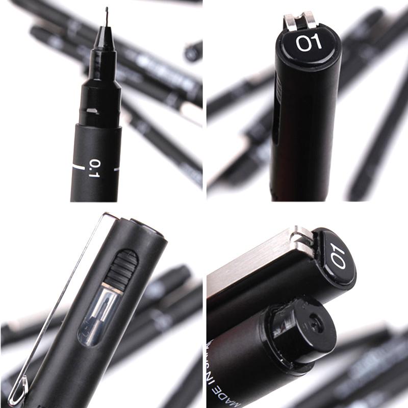 1 Pcs Technical Drawing Pen (0.05MM - 0.8MM) Engineering Drawing Office Writing Gift Pen Black Ink Gel Pen
