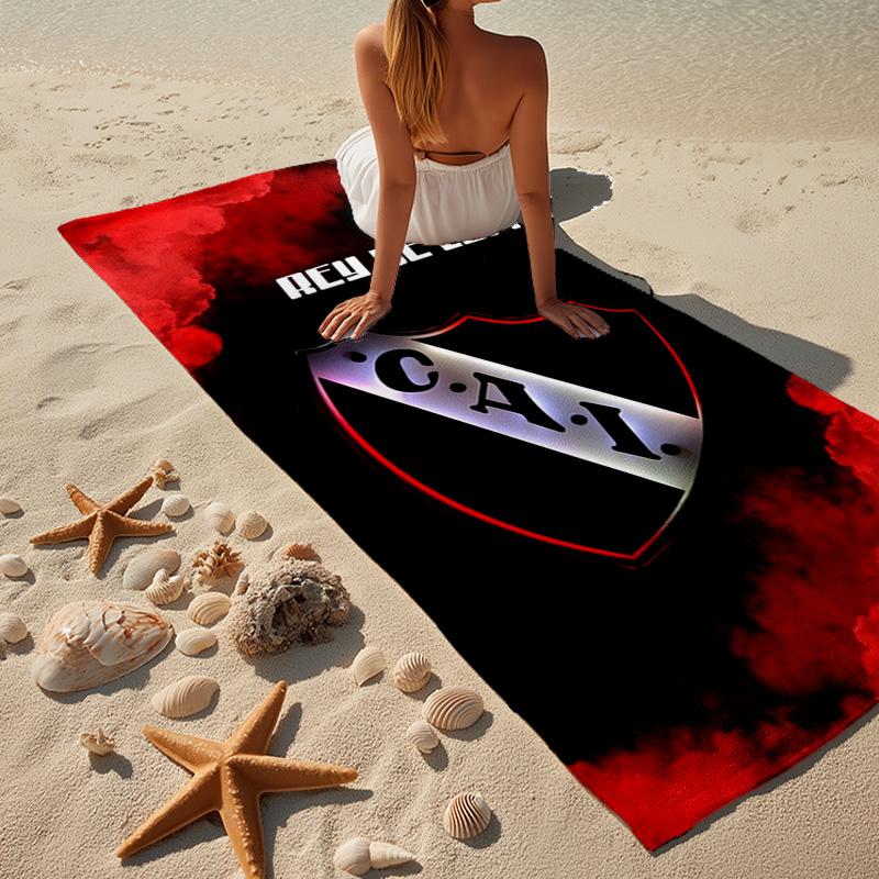 Club Atletico Independiente Microfiber Beach Towel, Lightweight And Quick-Dry, for Summer Travel, Beach Essential, Swimming Pool
