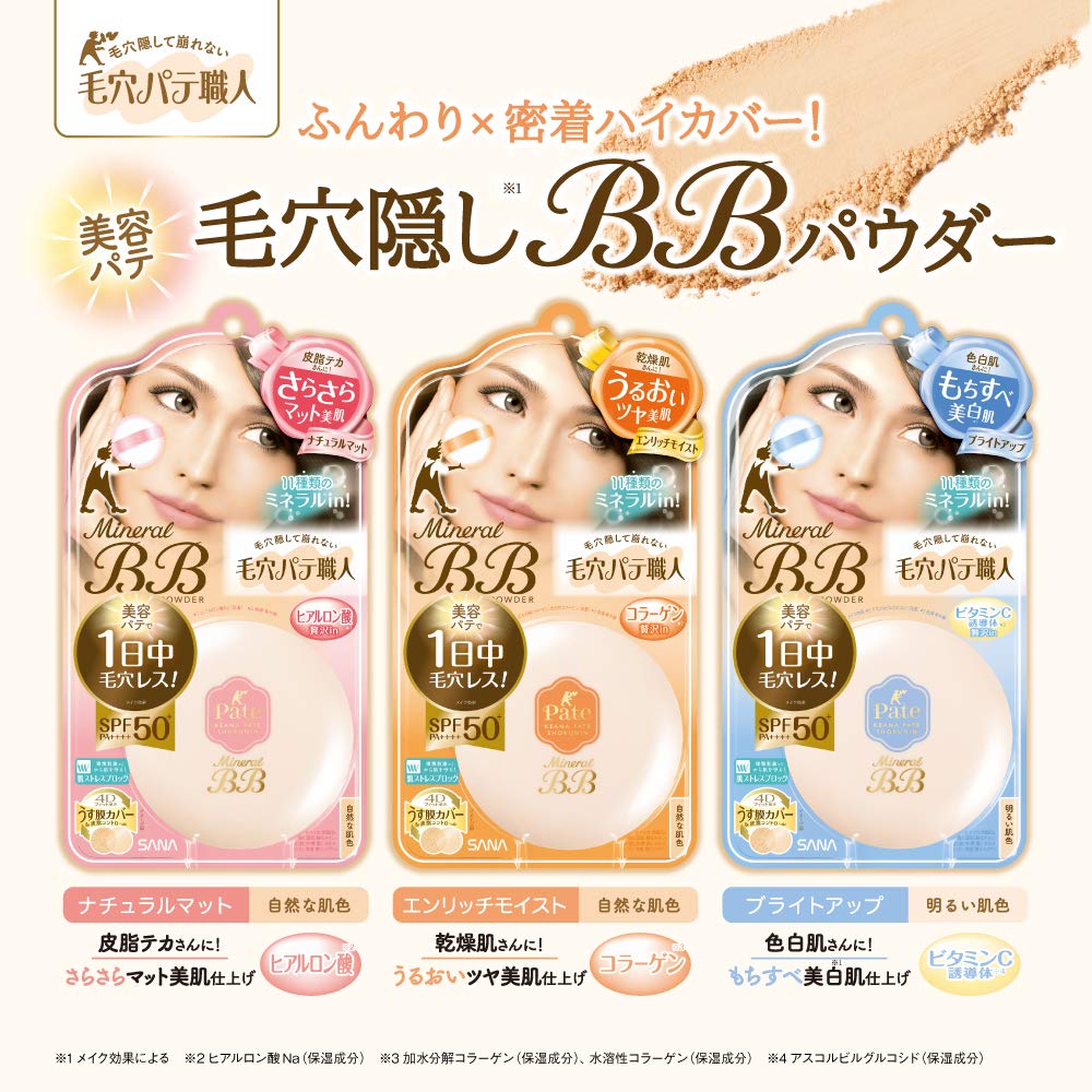 Pore Putty Master Powder Mineral BB Powder Enriched Natural Skin For Dry EM, Moist, Tone, Skin, 8.4g (x 1)