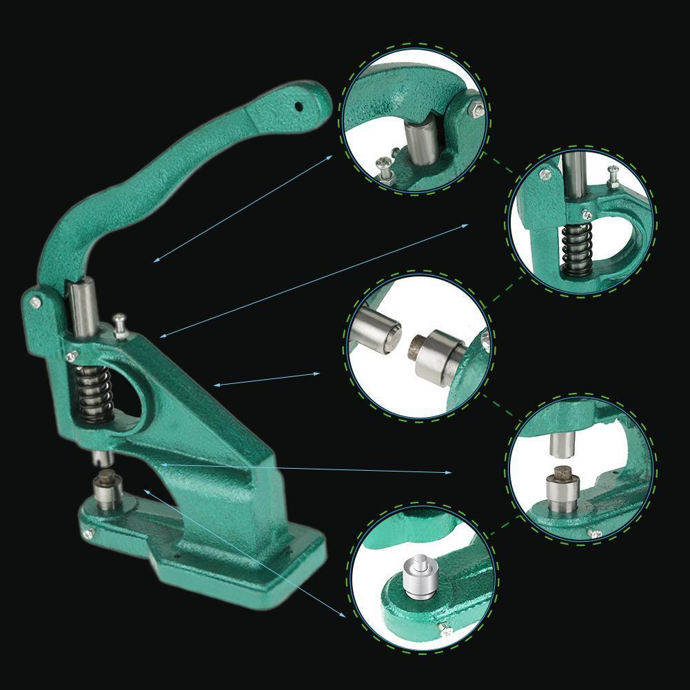 Hand-Operated Button Press & Eyelet Installation Tool