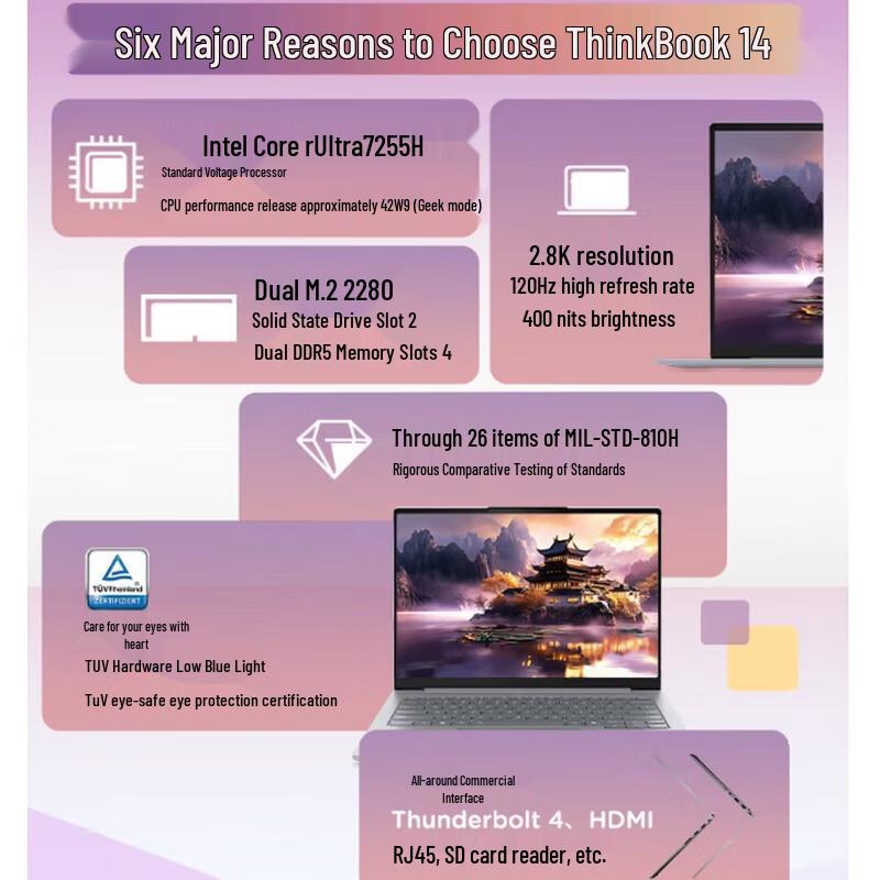 Lenovo ThinkBook 14 14-inch Laptop (CN version)