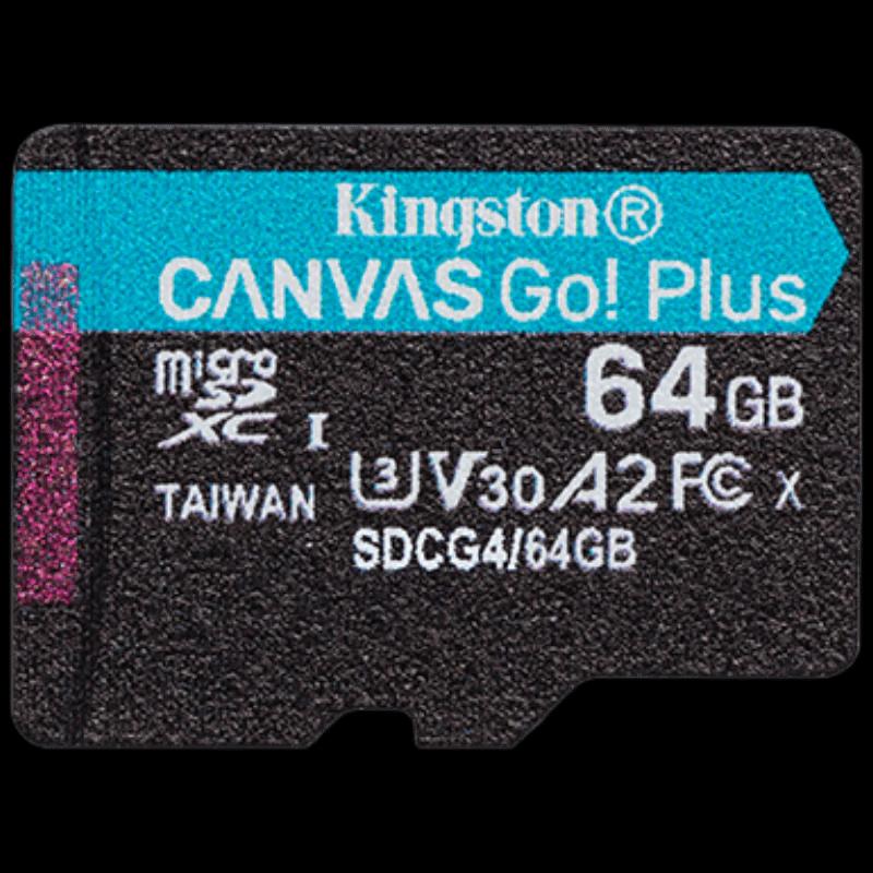 Kingston 64GB MicroSDXC Card (U3 V30 A2)