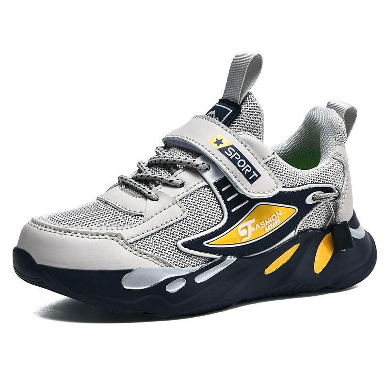 Boys' sports shoes 2025 spring and autumn new classmates breathable waterproof middle and older children running shoes student leather shoes