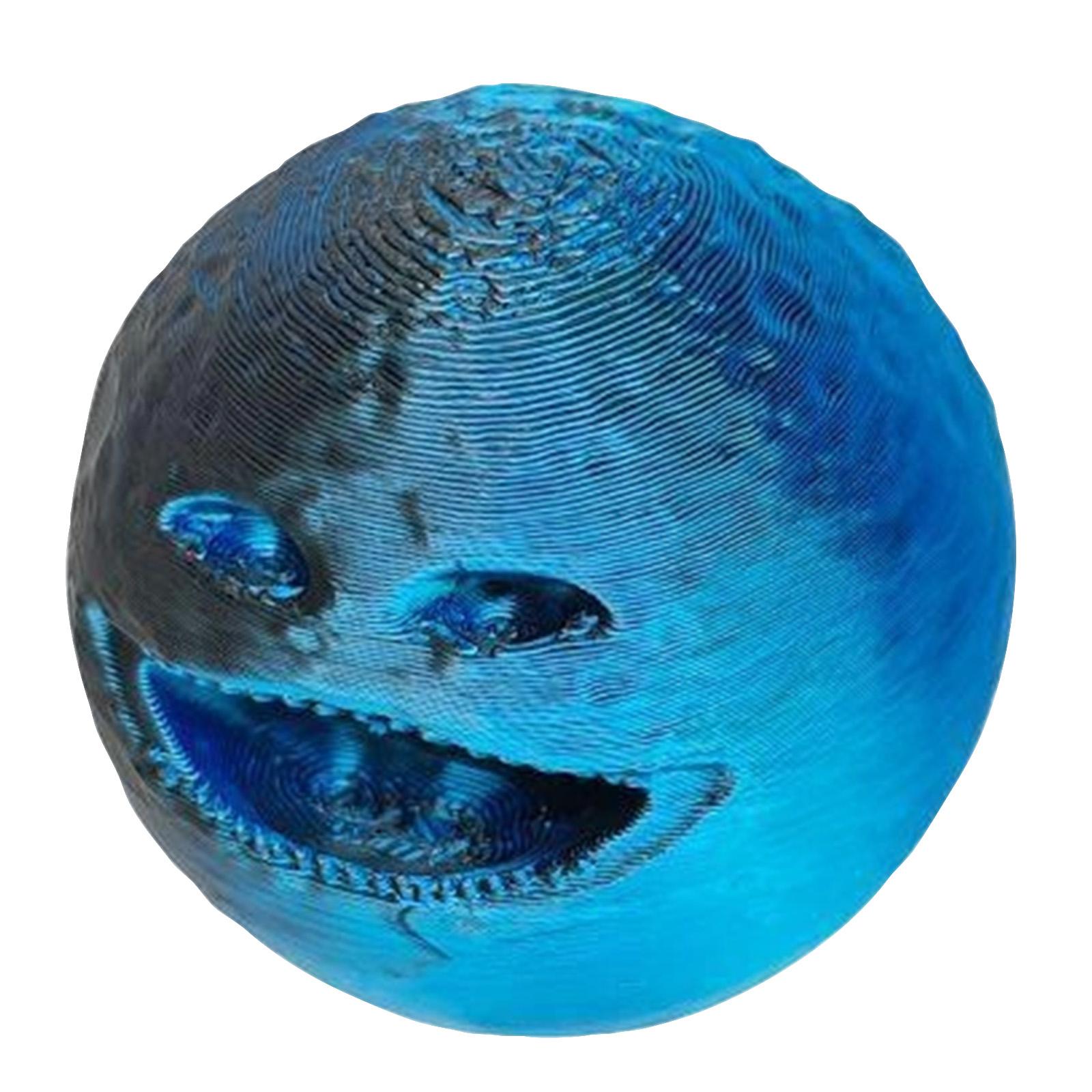 3D Printed Planet Model Spinning Solar System Toy Saturn Desk Decor One Size синий