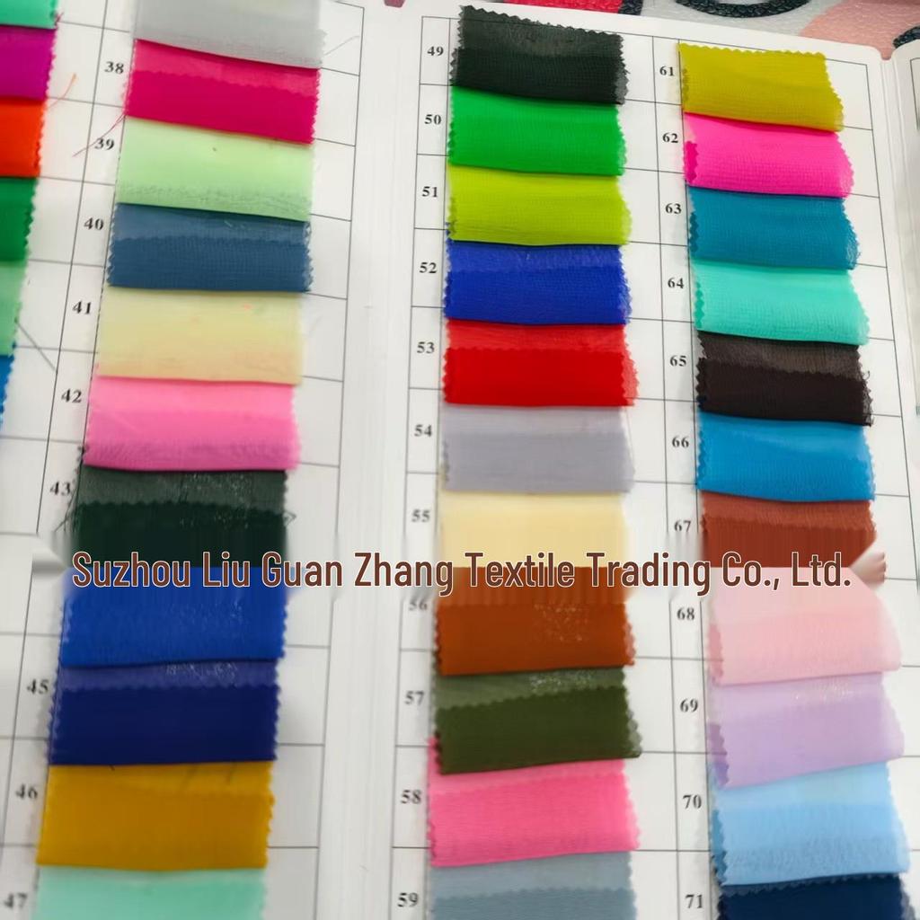 100D Chiffon High-Density All-Polyester Soft Breathable Fabric for Fashionable Women's Dresses and Shirts