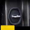 4Pcs/set Car Door Lock Buckle Protective Pad, Car Door Shock Absorption Cushion Gasket, Door Lock Protective Cover, Closed Anti-collision Sticker