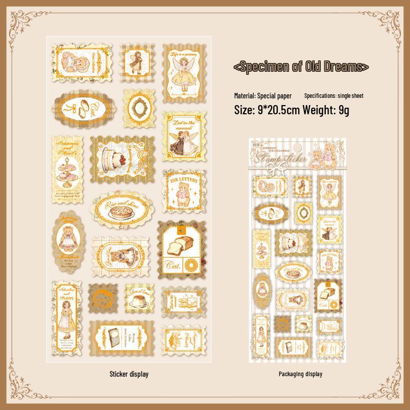 

Yuxian Embossed Stickers Set - European Retro Journal & DIY Card Sealing Decorations