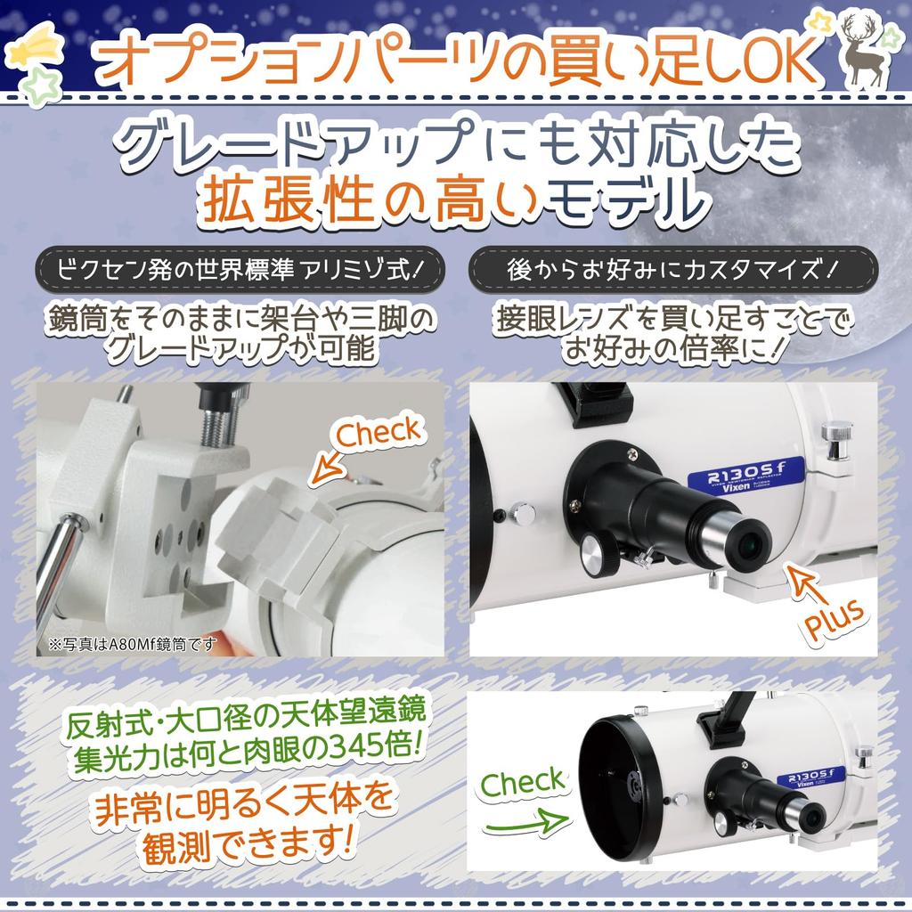 Vixen Vixen Astronomisches Teleskop Porta II Teleskopserie Porta IIR130Sf 39954-3