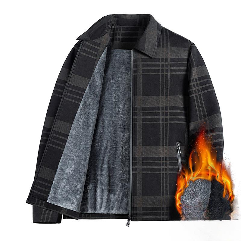 

Пальто мужское осенне-зимнее свободное универсальное пальто повседневный деловой топ мужская куртка для пап среднего возраста M