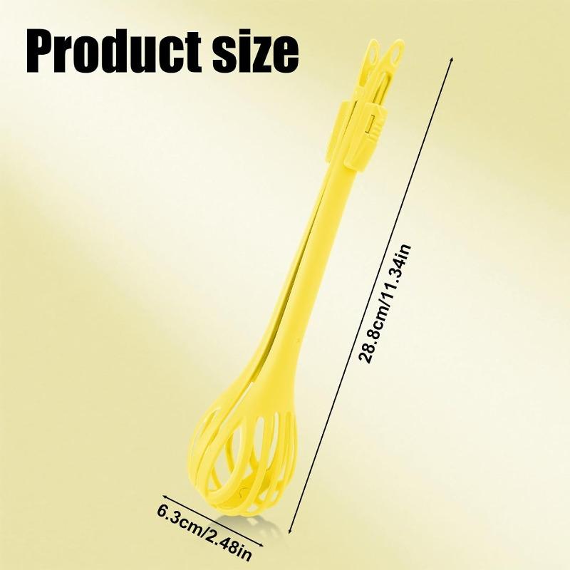 3-In-1 Multifunctional Egg Beater Egg Whisk Hand Mixer Milk Pasta Tongs Food Clips Mixer Manual Stirrer Kitchen Cream Bake Tool