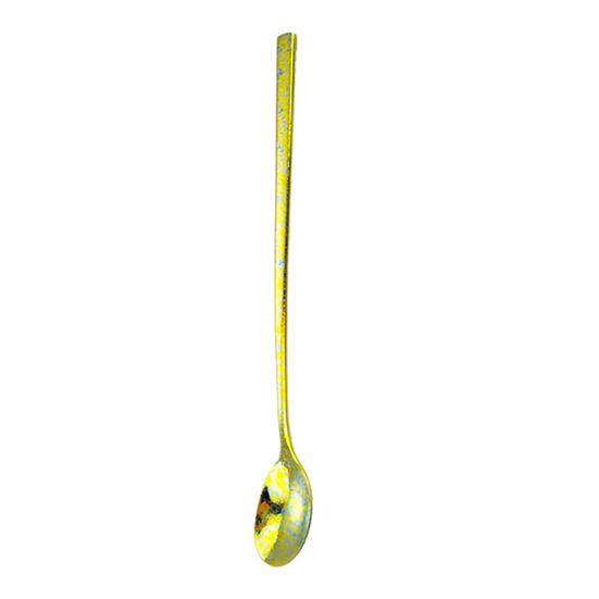 Stirring Spoon Extended Handle Titanium Stirring Spoon Milk Tea Coffee Dessert Ice Cocktail Spoon Kitchen Tool