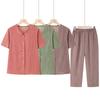 Elderly Women's Casual Summer Two-Piece Set