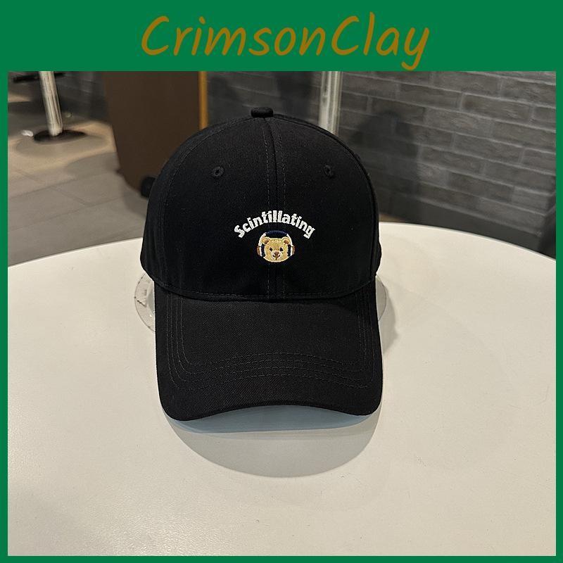 Cap Fashionable Baseball With Alphabet And Cat Embroidery Design For Daily