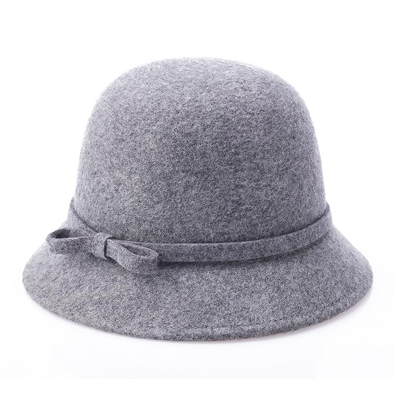 2025 Women’s Pure Wool Felted Cloche Hat Winter Warm Bowl Cut Bucket Cap for Outdoor Chic Autumn Winter Fashion