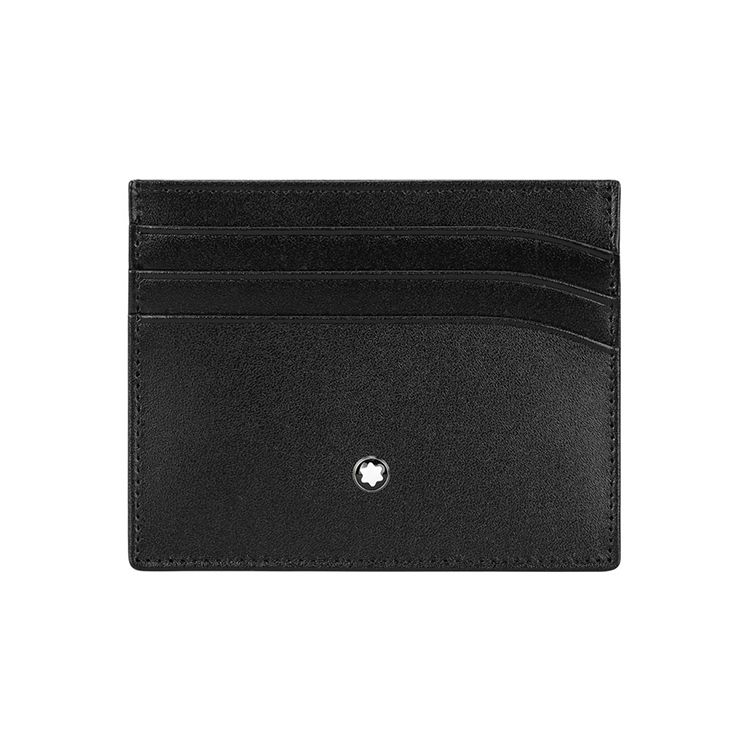 

Montblanc Meisterstück Logo Leather Card Holder Men Card Holder Black 106653 Shopping Bag Set(Basic Set+Shopping Bag)