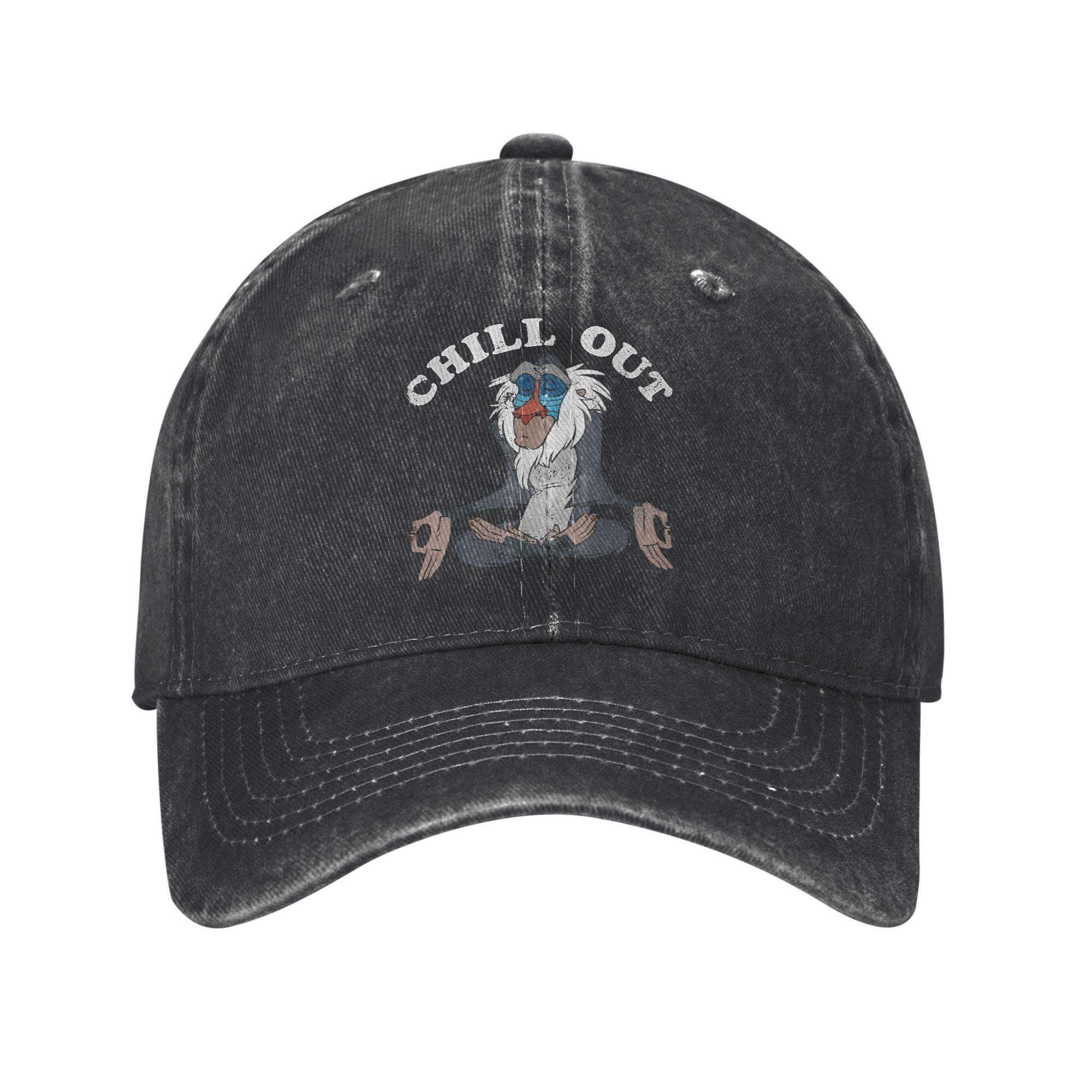 Lion King Rafiki Chill Out Meditation Sun Baseball Cap Fashion Unisex Unisex Custom Logo Outdoor Sport Snapback Cap Gift One Size