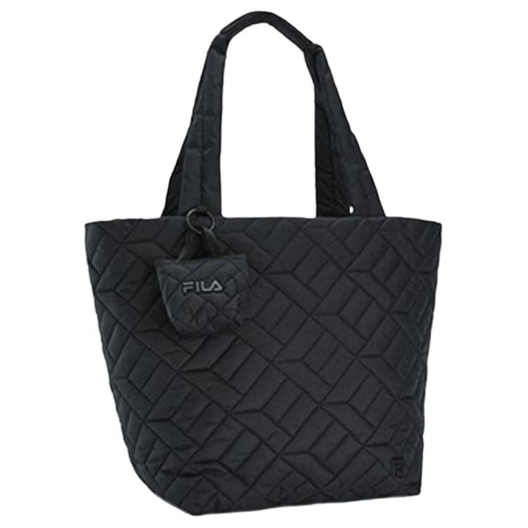 New FILA Fitness Fabric Tote Bag, Shopping Bag, Handbag Large Women's Black A13W441162FBK