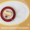 100pcs Mousse Cake Boards Thicken Reusable Plastic Cake Base Tray Handle For Wedding Birthday Party Baking Display Base