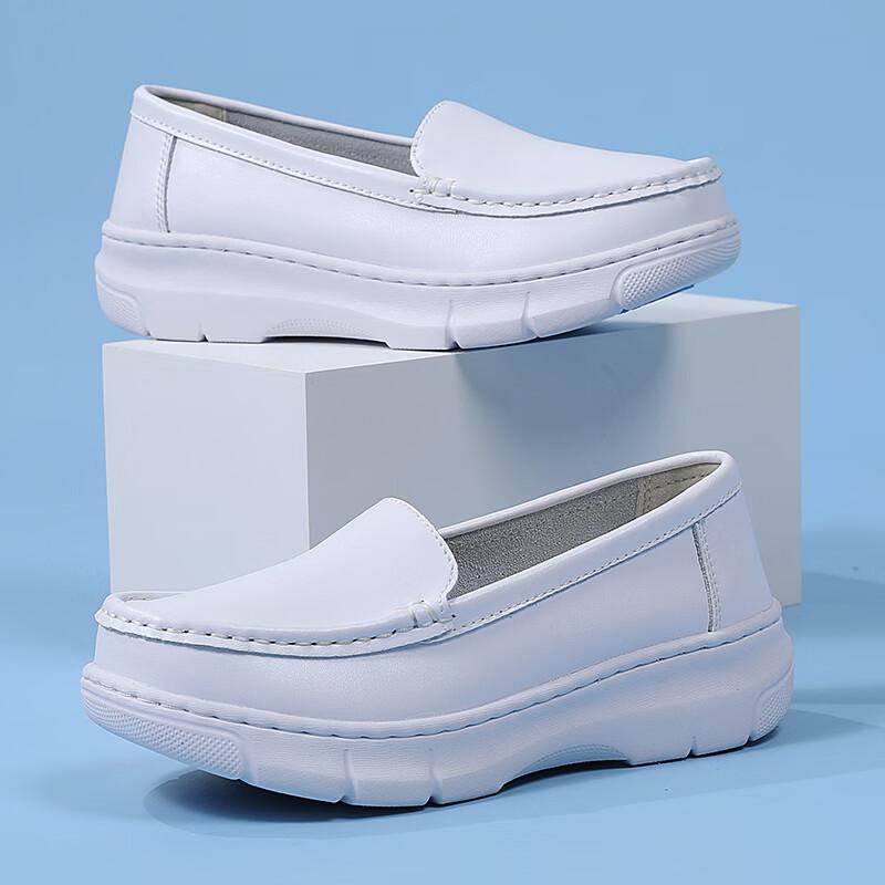 Women s Comfortable Leather Nurse Shoes 36 белый