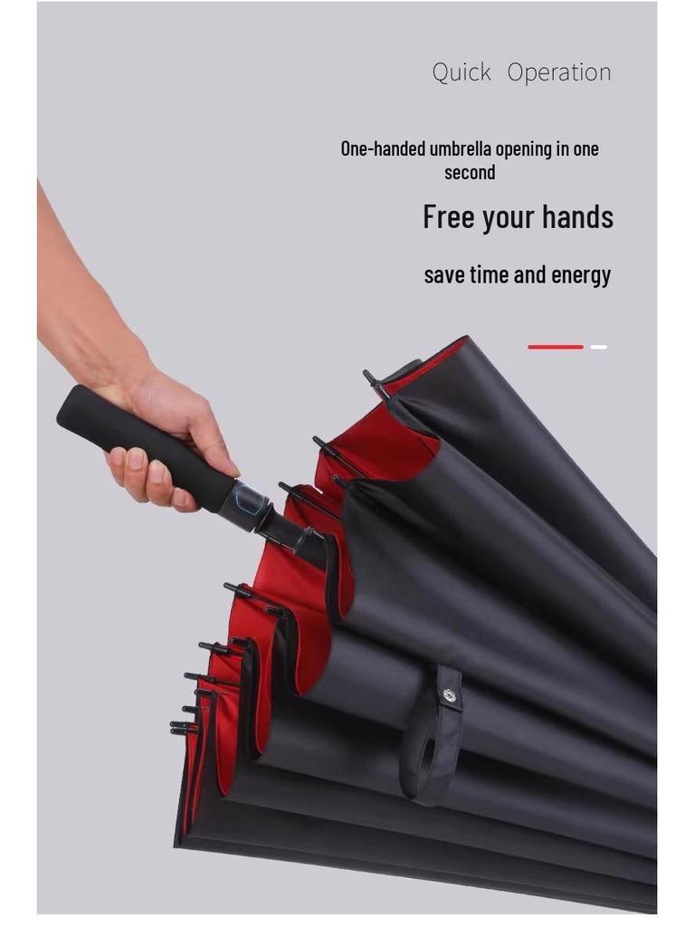 Premium Extra Large Golf Umbrella with Long Handle and Waterproof Double-Layer Design