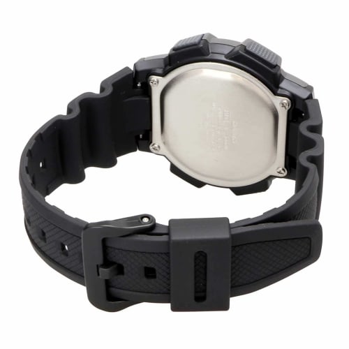 Casio AE-1000W-1BV World Time Digital Men's Watch, Black/Gray Metallic, Overseas Model