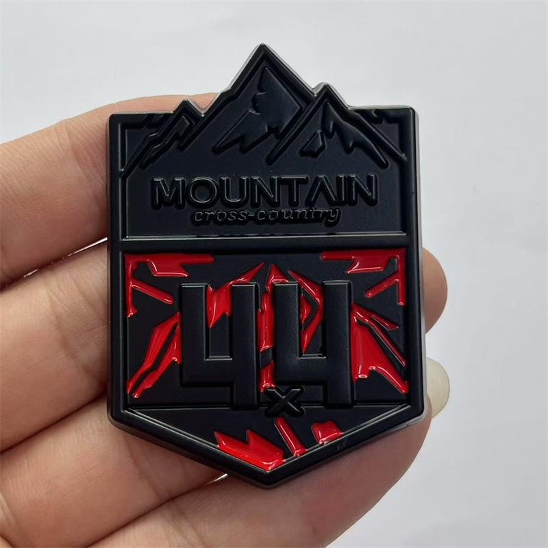 JEEP Wrangler Highlander 4X4 Off-Road Metall Schneebirge Emblem Aufkleber