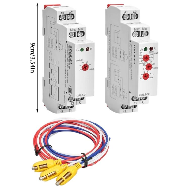 Delay Time Relays Water Level Relays Electronic Liquid Level Controller with 10 Functions DIN Rail Mounting Timer
