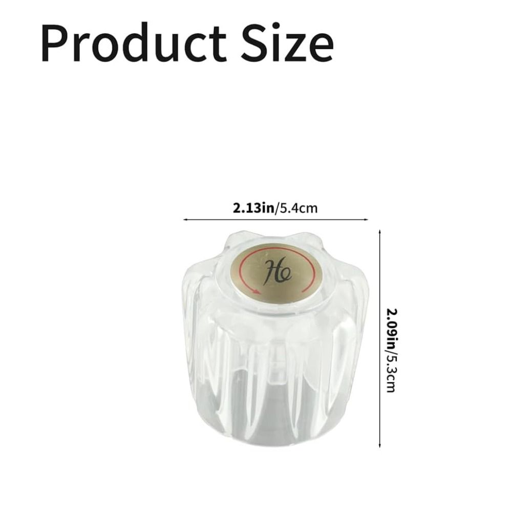 2pcs Durable Faucet Handles Replacement Kit Bathtub Knobs Parts Professional Faucet Knobs  Bathroom