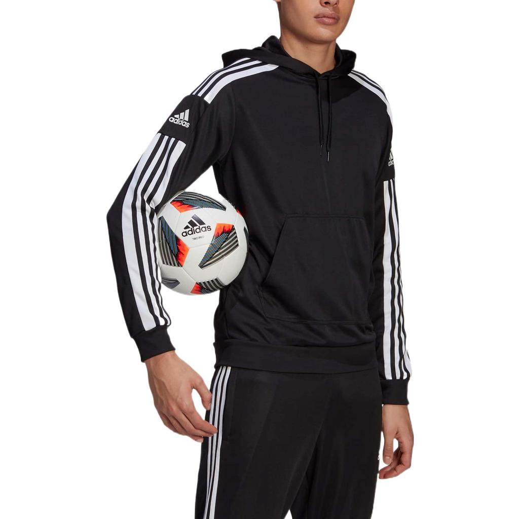 adidas Men's Squadra 21 Three-Stripes Black Hoodie GK9548