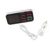 40W Multiple USB Car Charging Station 8 Ports USB Car Display Charger Adapter QC3.0 and Type C PD Car Charger Adapter