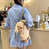 Schoolbag cute poodle backpack doll bag dog plush toy doll girl birthday gift