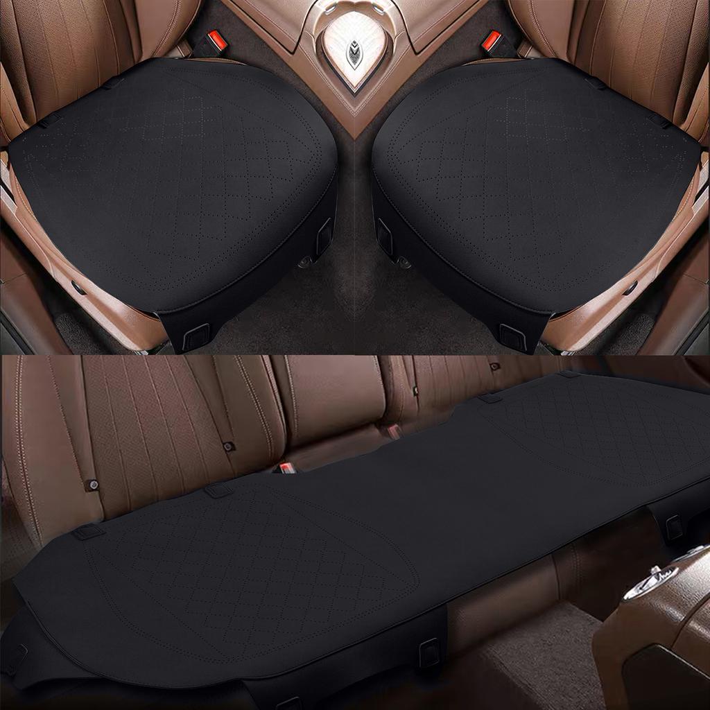 Forbell Car Cushion Suede Ultra-thin Perforated Breathable Anti-skid Car Seat Cover All Seasons Car Seat Cushion