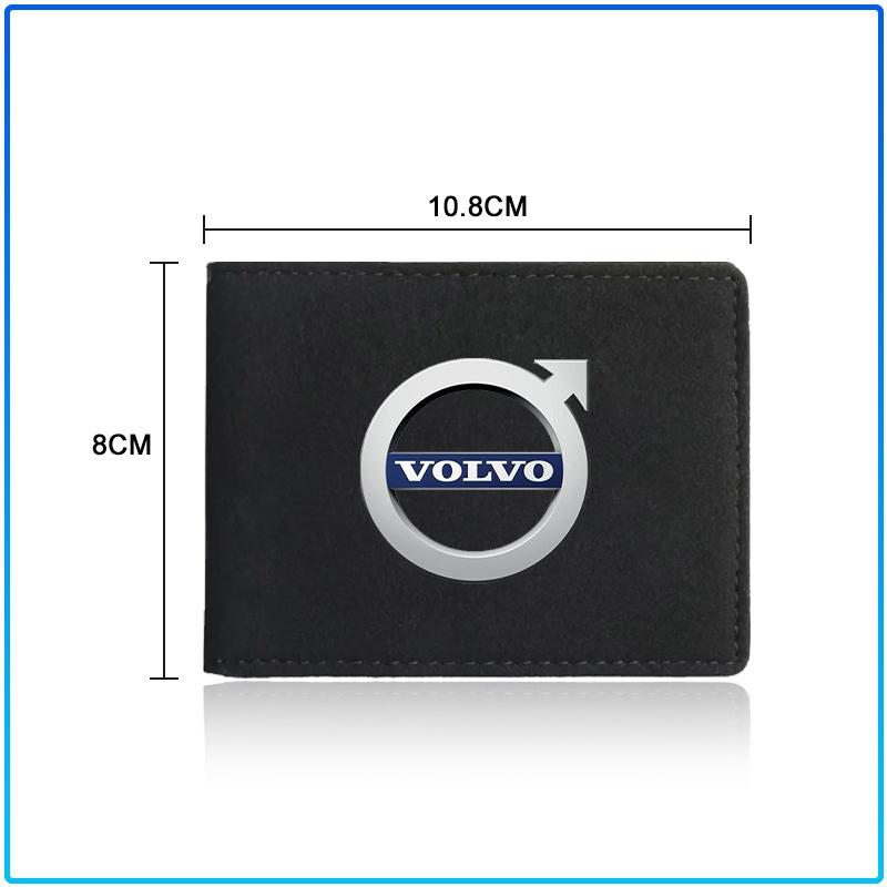 Porta Patente di Guida in Pelle PU Portafoglio per Carte Accessori Auto Per Volvo XC90 XC60 XC70 XC40 V90 V60 V40 C70 C30 S80