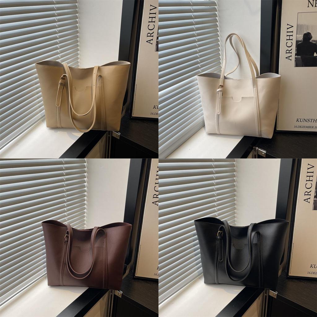 Street Style Large Pu Tote Bag For Women With Magnetic Closure And Inner Phone Pocket
