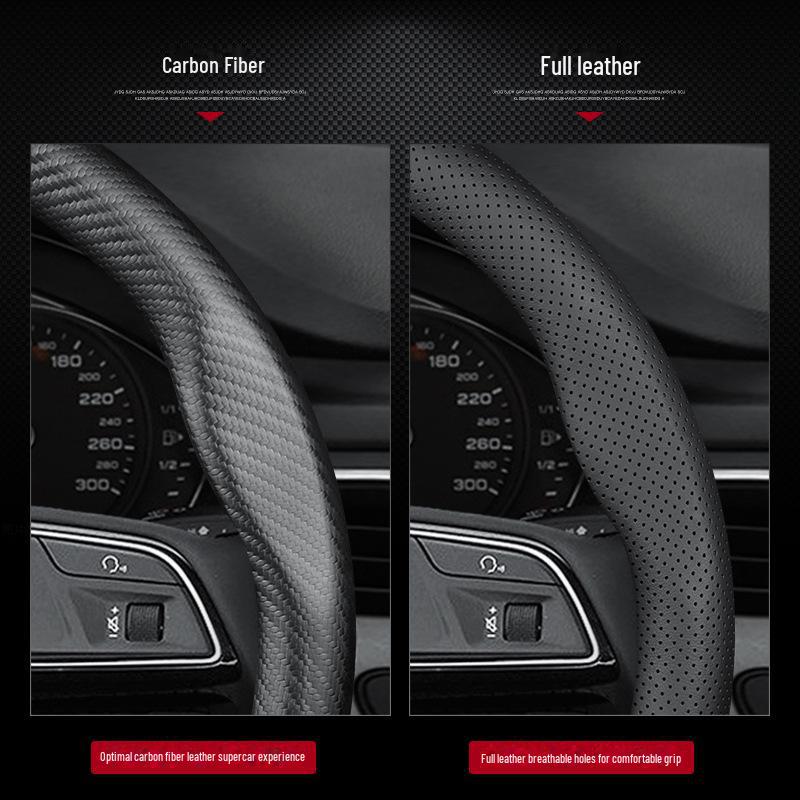 Rattkåpa i Läder & Kolfiber för Geely Emgrand, New Boyue, GSGL, Binyue, Binrui, Vision