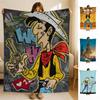 Comic LLucky LLuke Weiche Flanelldecke für Bett Schlafzimmer Sofa Picknick Überwurf Hautfreundlich Atmungsaktiv Geschenk Decke