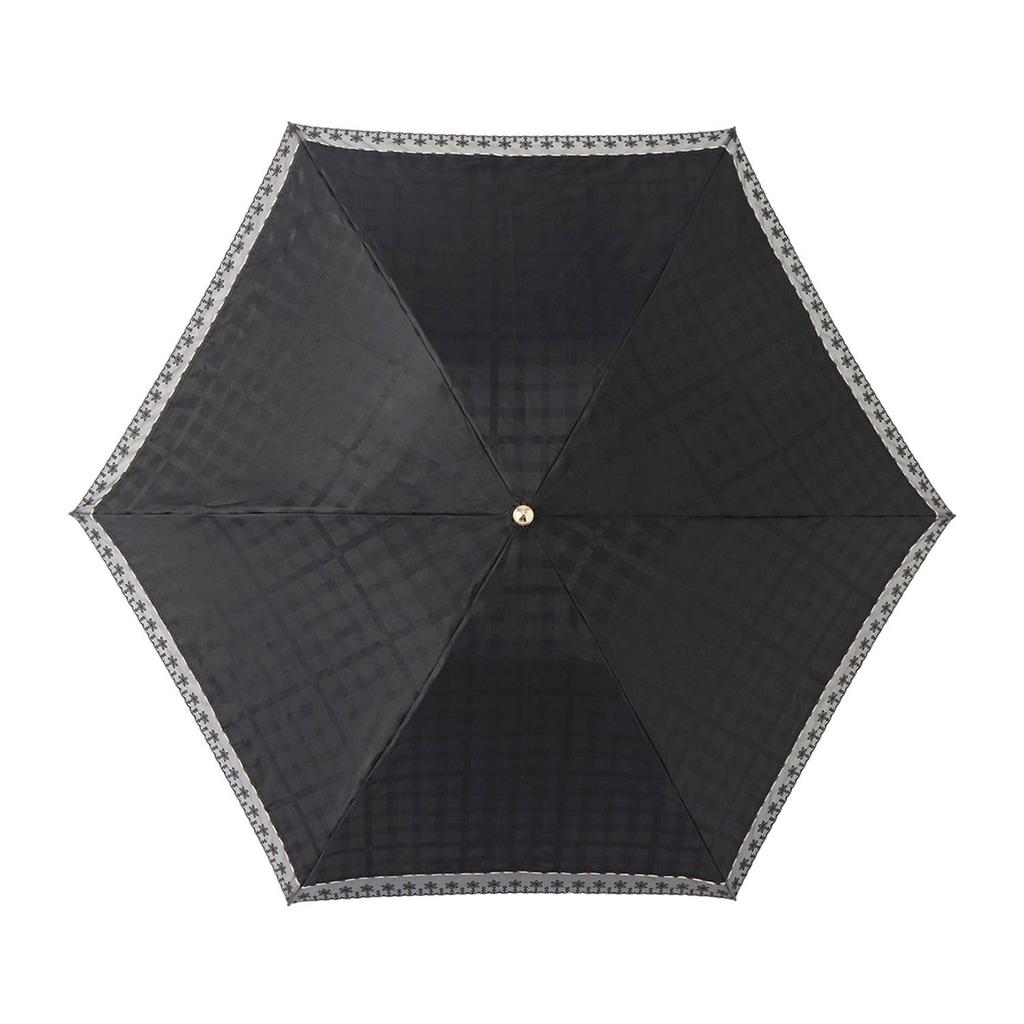 Moonbat DAKS Damen Faltbarer Regenschirm, Hergestellt in Japan, UV-Schutz Sonnenschirm, Wärmeblockierend, Organza-Spitze, Alle 4 Farben