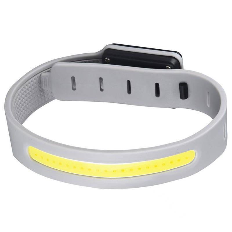 

COB Wristband Light Sport Bracelet Night Running for Outdoor Cycling Waterproof Protable Warning Light Type-C USB Rechargeable серый