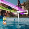 Adjustable Pool Fountain with Colorful LED Lights Remote Control Waterfall Sprinkler USB Rechargeable