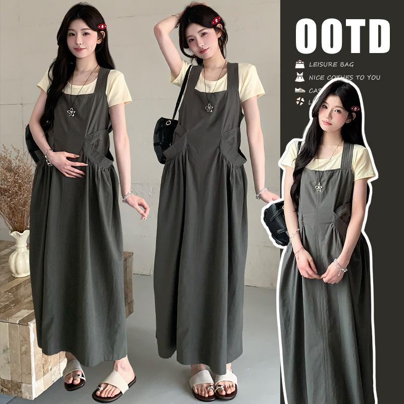 2026 Summer Versatile T-shirt & Suspender Skirt Set M