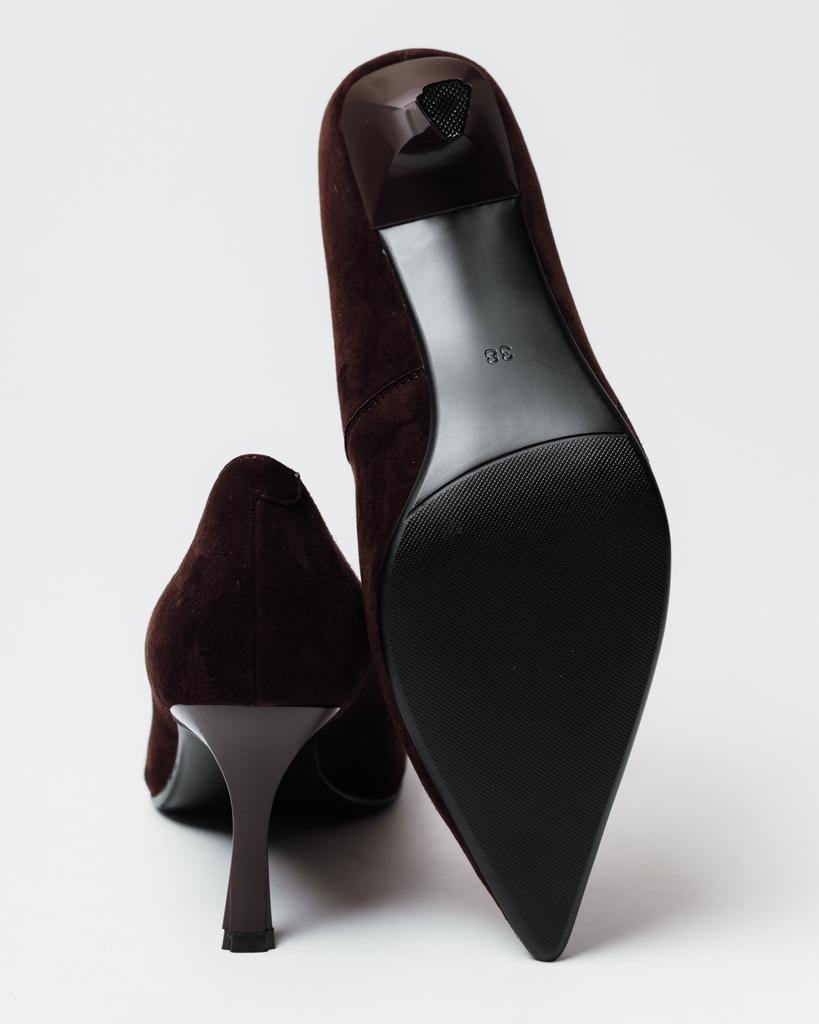Women's Stiletto Pumps Melanda 9078608 36 Brown Suede